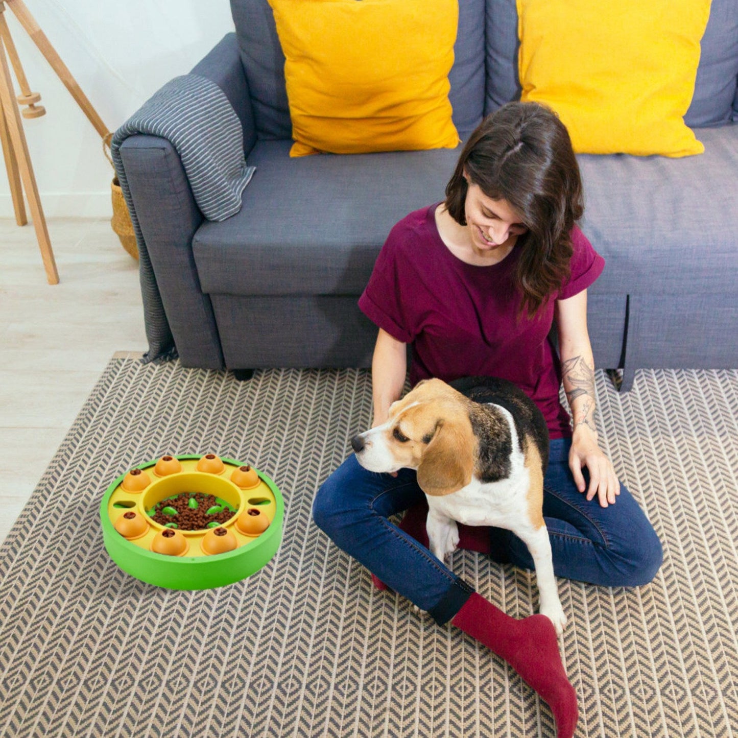 Interactive Dog Puzzle Feeder for IQ Training