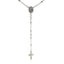 Elegant Sterling Silver Rosary Necklace with Fine Beads