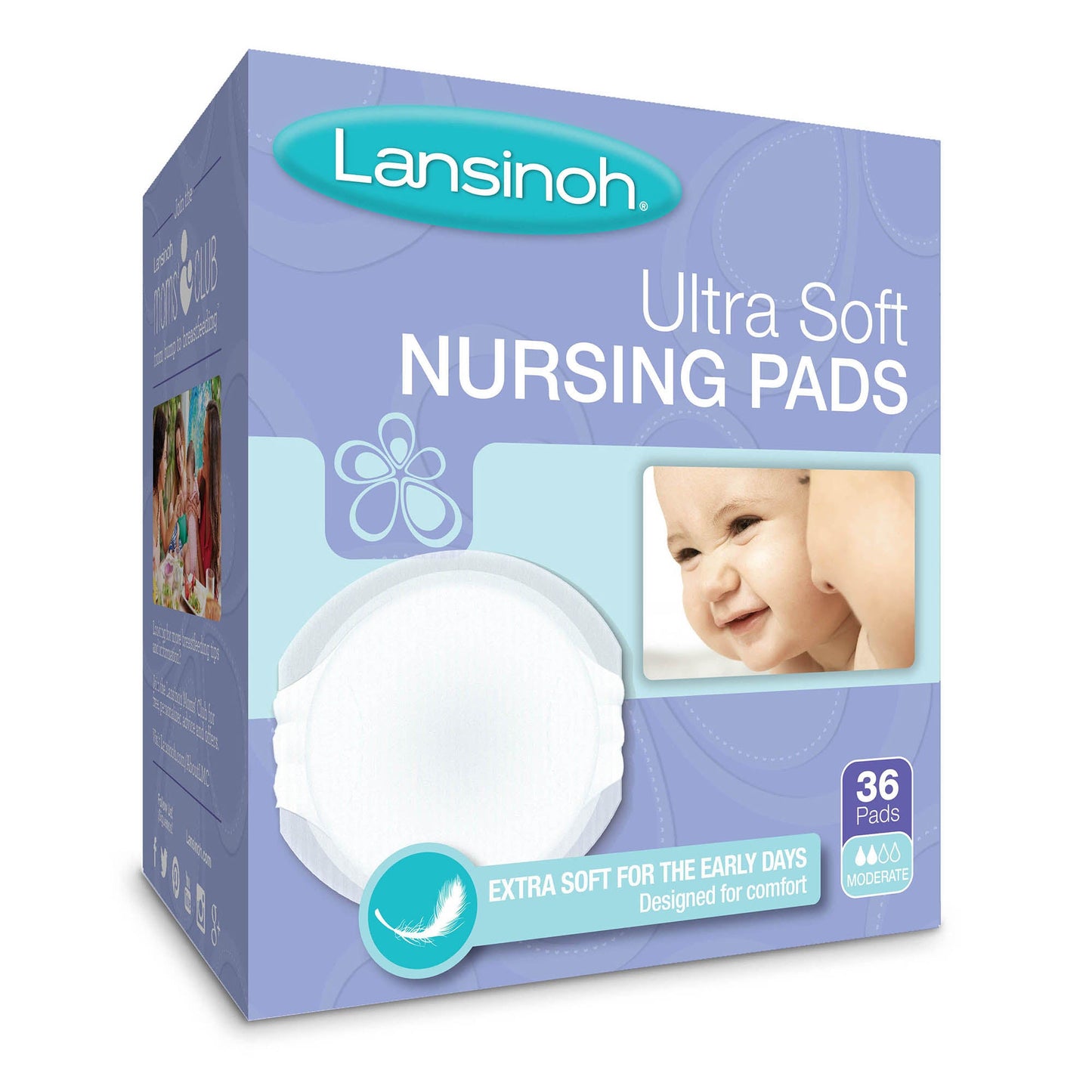 Almohadillas desechables para lactancia ultra suaves Lansinoh