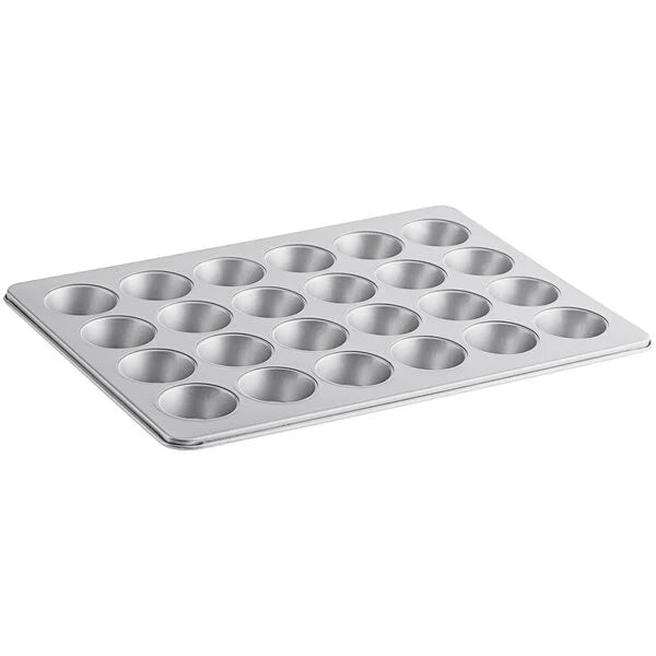 Molde para Muffins y Cupcakes de Acero al Carbono Antiadherente - 24 Tazas