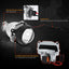 RACBOX 2Pcs 2.5 Inch Universal Bi Xenon HID Projector Lens Silver Black Shroud H1 Xenon LED Bulb H4 H7 Motorcycle Car Headlight - Korvel