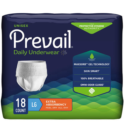 Prevail Extra Underwear - Large 44"-58" (Case of 4x18)