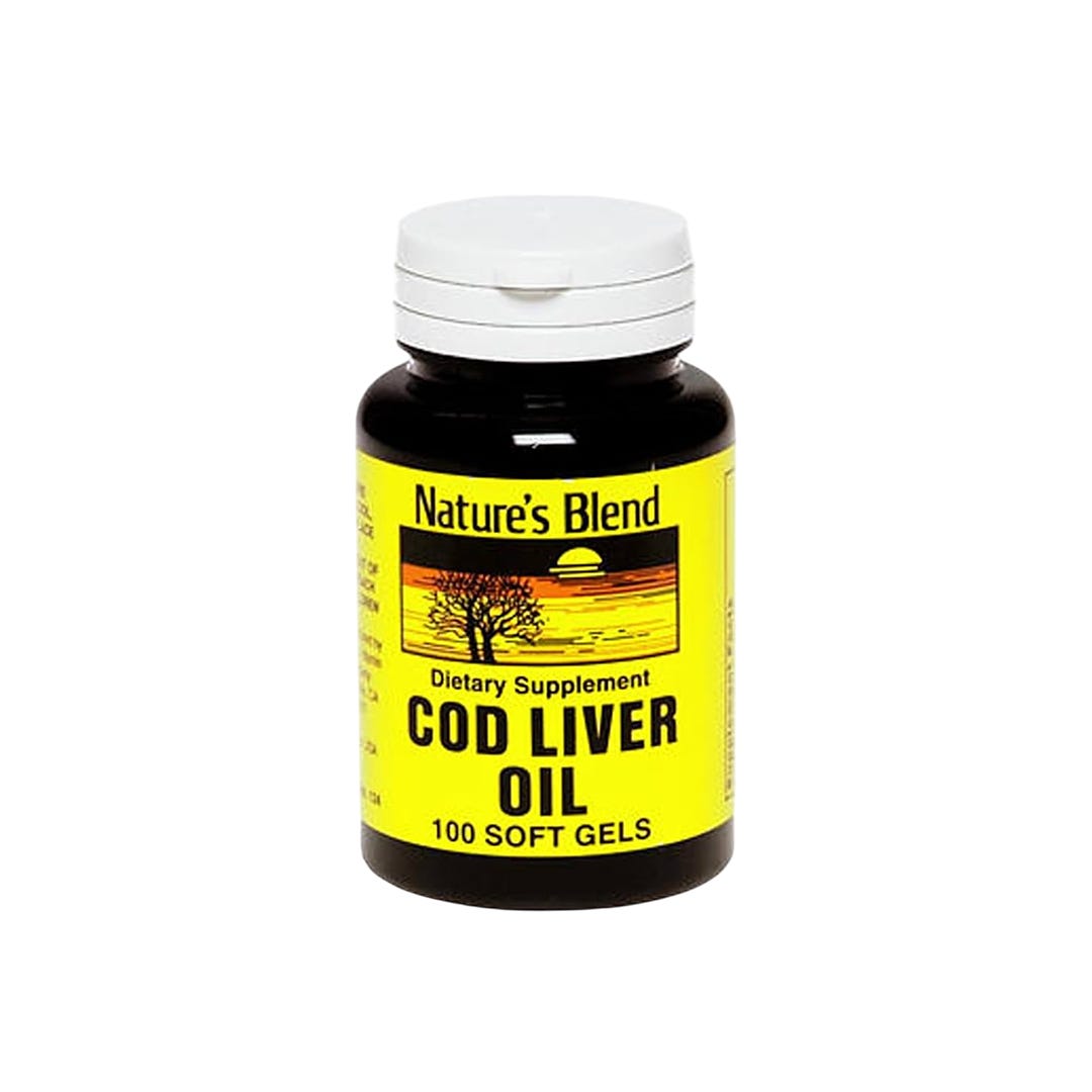 Aceite de Hígado de Bacalao Nature's Blend 400 Mg Cápsulas Blandas