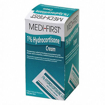 Medi-First Hydrocortisone Cream Pack - 144 Individual Sachets