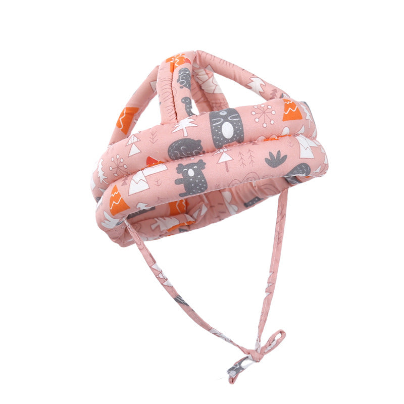 Baby anti-collision hat baby walking anti fall hat children's anti fall head protection hat safe breathable and washable - Korvel