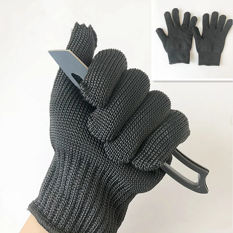 Strengthen the protection of anti cutting gloves, including strong anti knife cutting, self-protection, anti glass scratch, and anti knife cutting gloves, with a level of 5 - Korvel