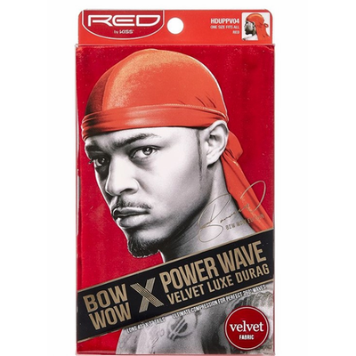 Kiss Red Bow Wow Velvet Luxe Durag - Premium Pet Grooming Comb