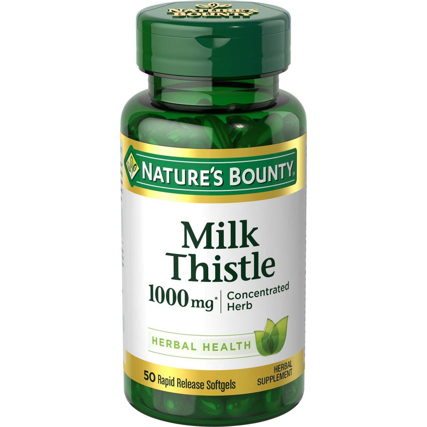 Nature's Bounty Milk Thistle Softgels, 1,000 Mg