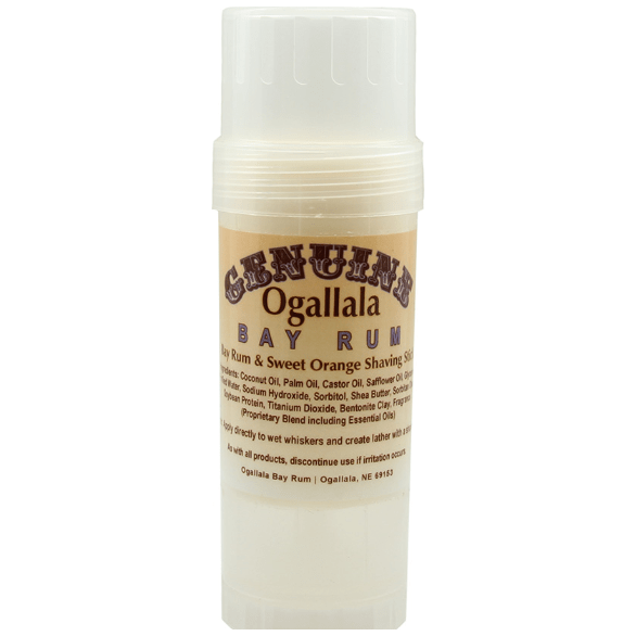 Ogallala Bay Rum & Sweet Orange Shaving Stick - 2.5 Oz.