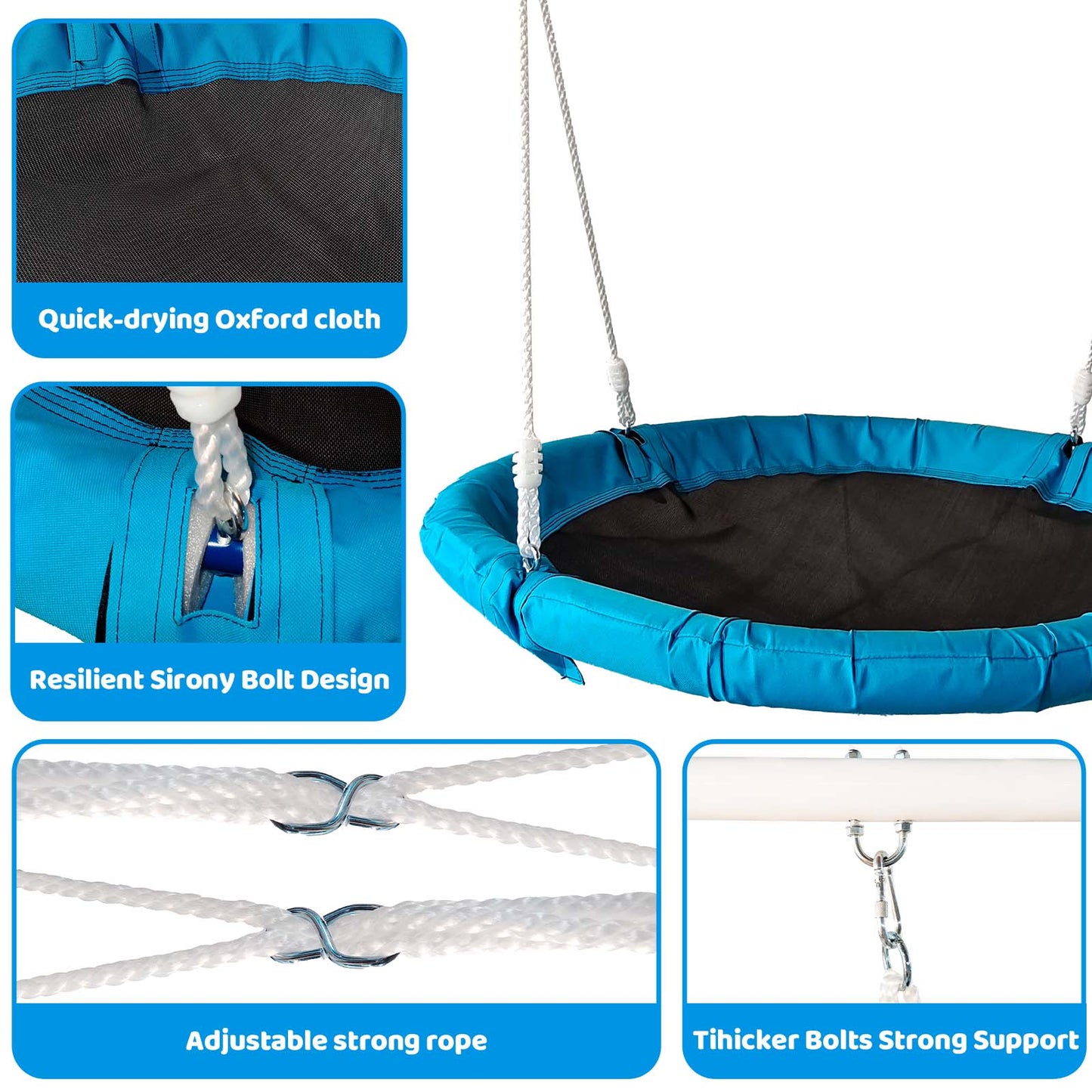 Metal Swing Stand With Saucer Outdoor Playground Metal Swing Set For Kids Outdoor Play Equipment - Korvel