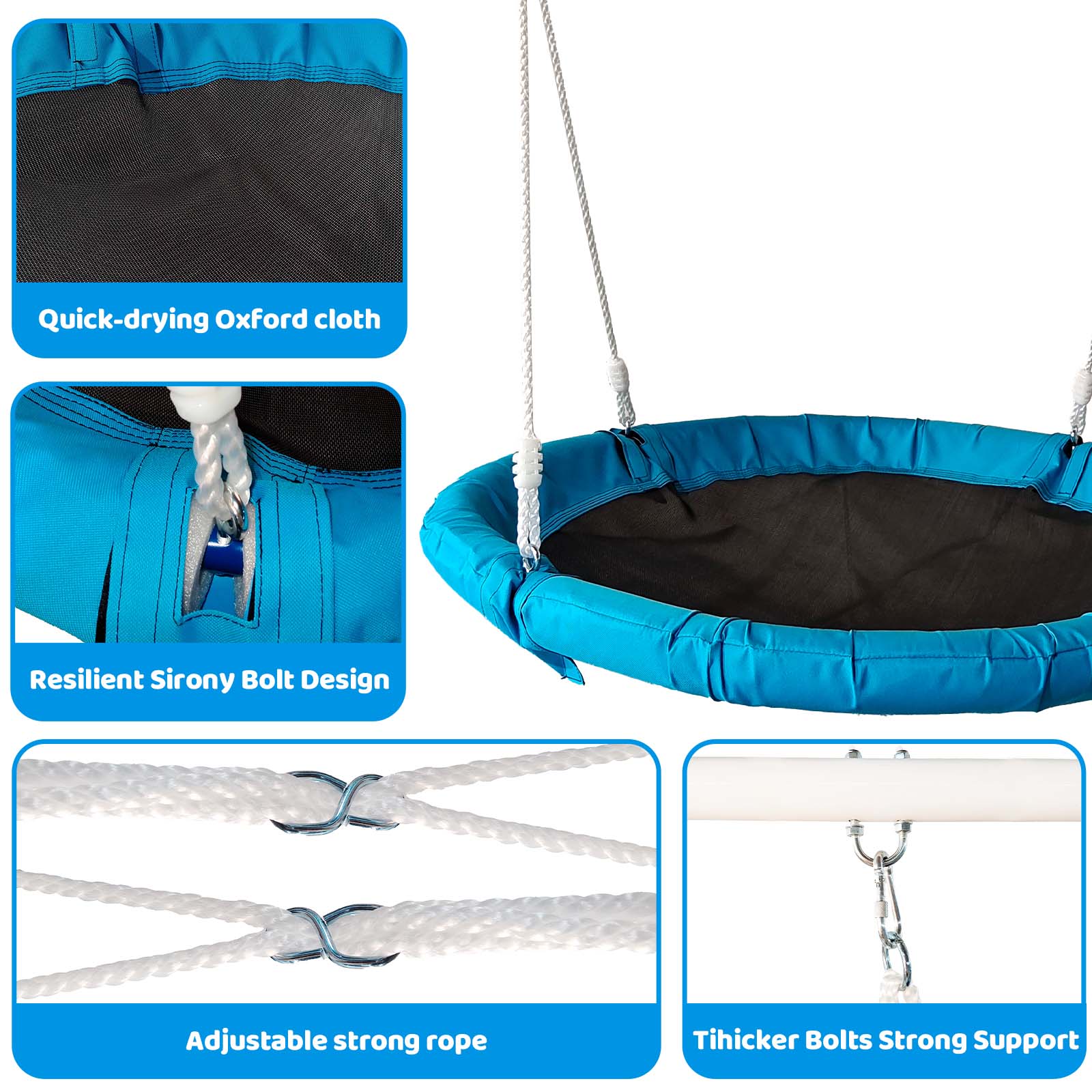 Metal Swing Stand With Saucer Outdoor Playground Metal Swing Set For Kids Outdoor Play Equipment - Korvel