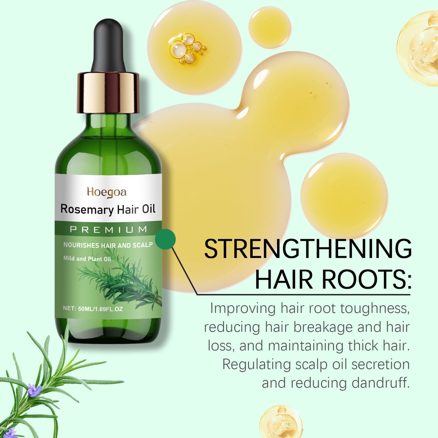 Premium Rosemary Oil for Nourishing Hair Care