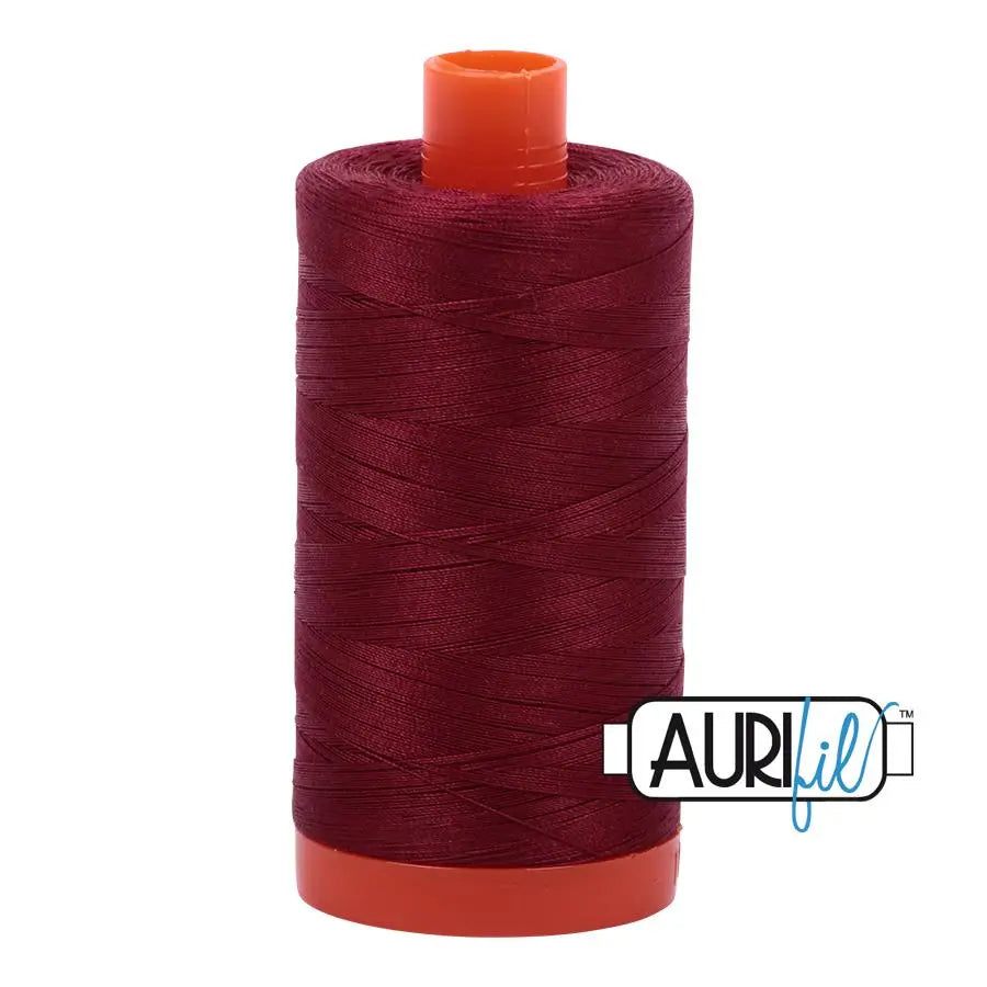 2460 Rouge Carmine Foncé Fil en Coton Aurifil 50wt Grande Bobine