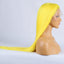 Hand Groove 13*2.5 Chemical Fiber Front Lace Yellow Long Bangs Wig Headgear Natural Hairline - Korvel