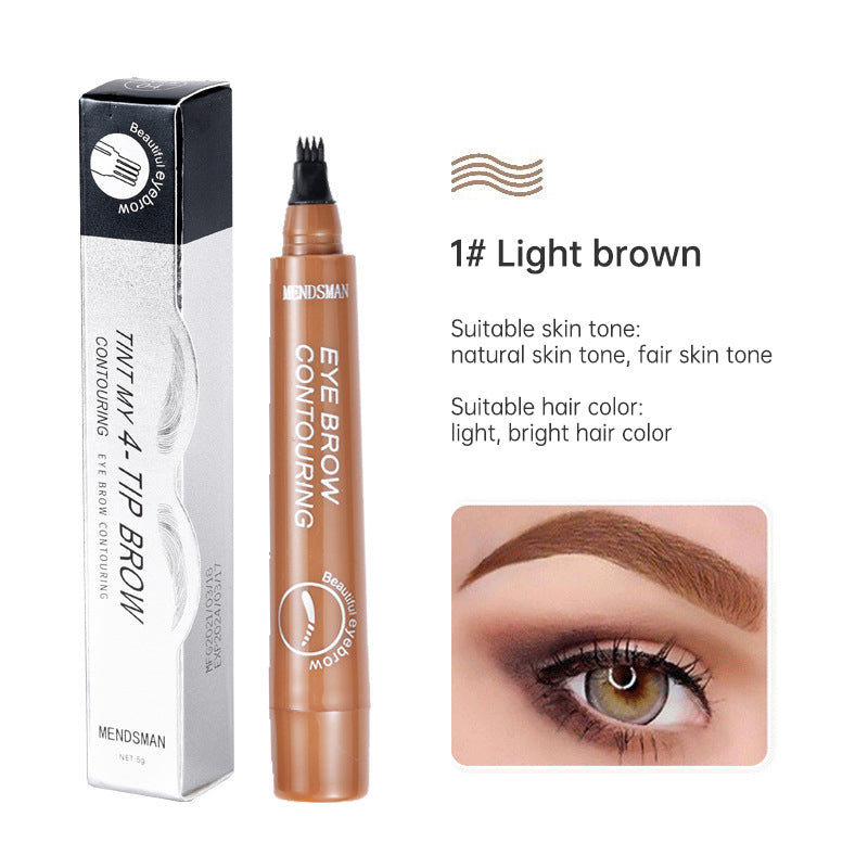 Long Lasting 5 Colors Sketch Liquid Eye Brow Pencil Waterproof Microblading Tattoo Fork Tip Eyebrow Pencil - Korvel
