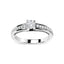 Anillo de Compromiso Solitario de Diamante de Oro Blanco de 14K - Talla 7