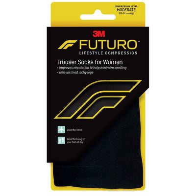 Futuro Women's Knee Socks - Moderate Compression, Black