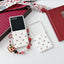 White Background Korean Style Cherry Phone Case for Samsung Z Flip 7/5/6/4 Foldable Protective Shell Compatible with Oppo and Huawei - Korvel