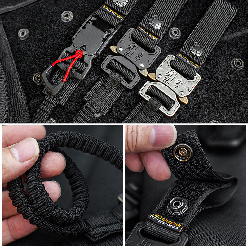 Func. tool rope, equip. tools, phone anti-loss hooks, bag & pant dec. ropes - Korvel
