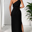 Robe Maxi Sans Manches à Épaule Unique - Vêtements de Soirée Élégants