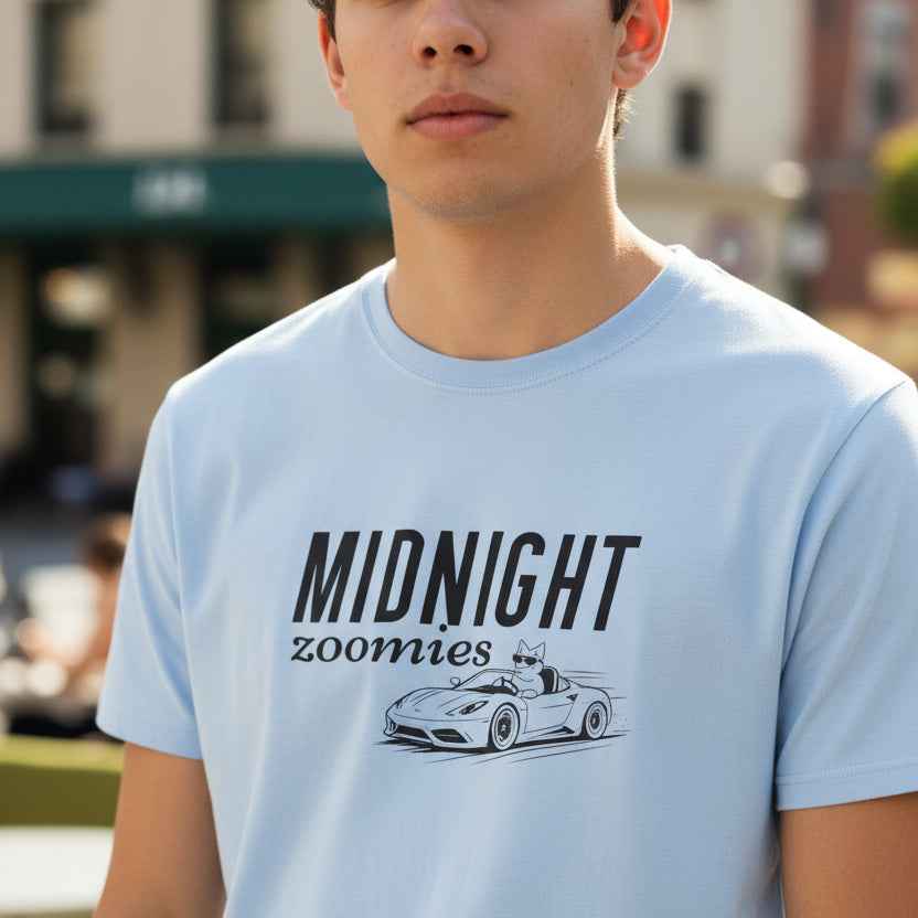 Midnight Zoomies Cat Unisex T-Shirt