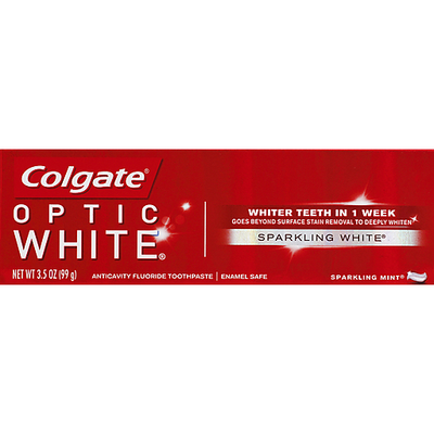 Dentifrice Colgate Optic White Menthe Pétillante - 3,5 oz