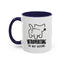 Introvertido. No molestar. Taza de café de gato en dos tonos