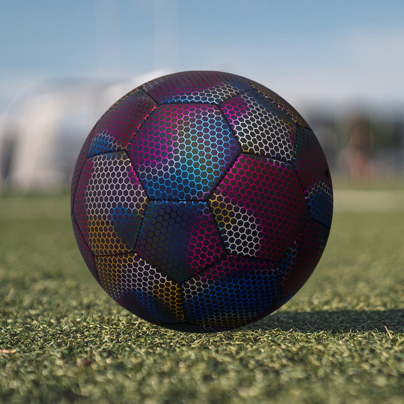 Premium PU Reflective Soccer Ball - Size 5