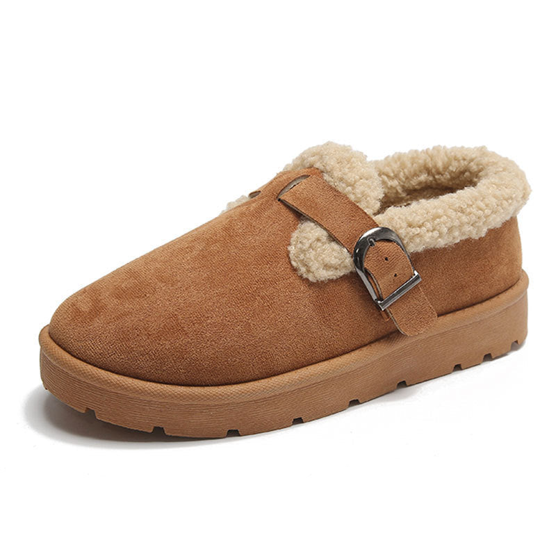 Botas de Nieve Forradas de Forro Polar con Suela Gruesa