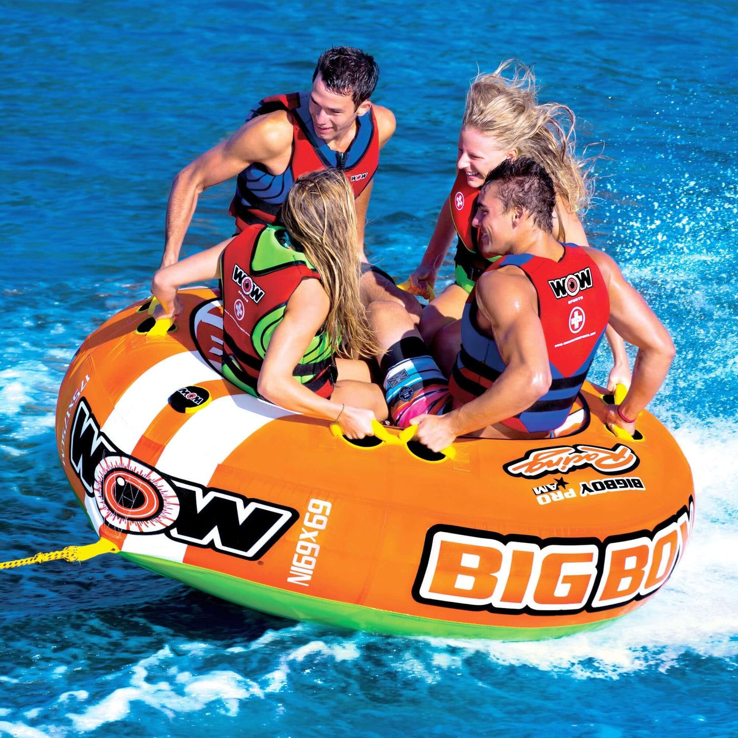 WOW Watersports Big Boy Racing Towable Water Tube for 1-4 People
