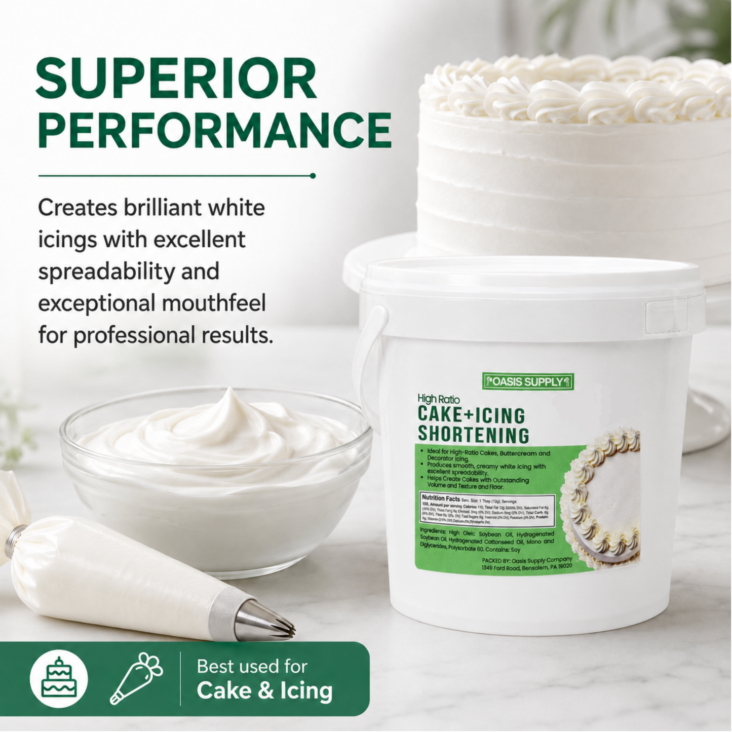 Sweetex Mejorado Alto Ratio Flex Cake & Icing Shortening