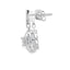 Pendientes de Zirconia Cubica Natural en Plata de Ley