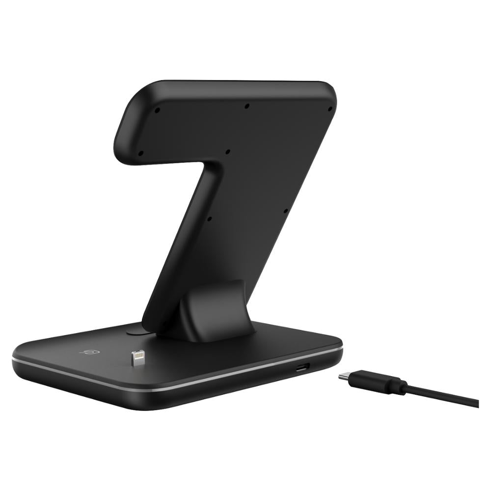 Support de charge sans fil 3-en-1 pour mobile, montre et écouteurs