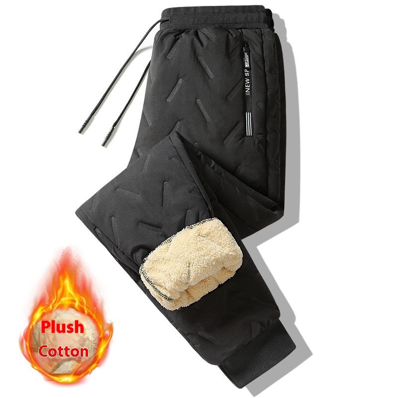 Men's Plush Fleece Thermal Sweatpants - Warm & Stylish