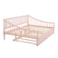 Full Size Pink Daybed with Trundle and Support Legs