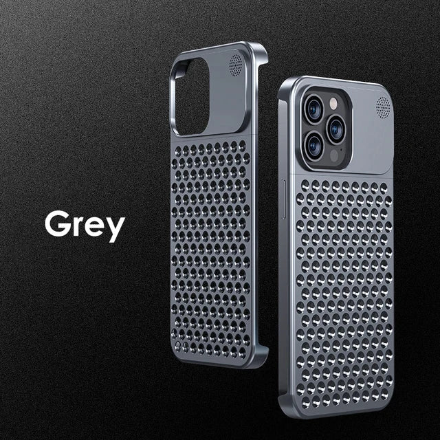 Premium Metal Cooling Phone Case for iPhone 12/13/14/15 Pro Max