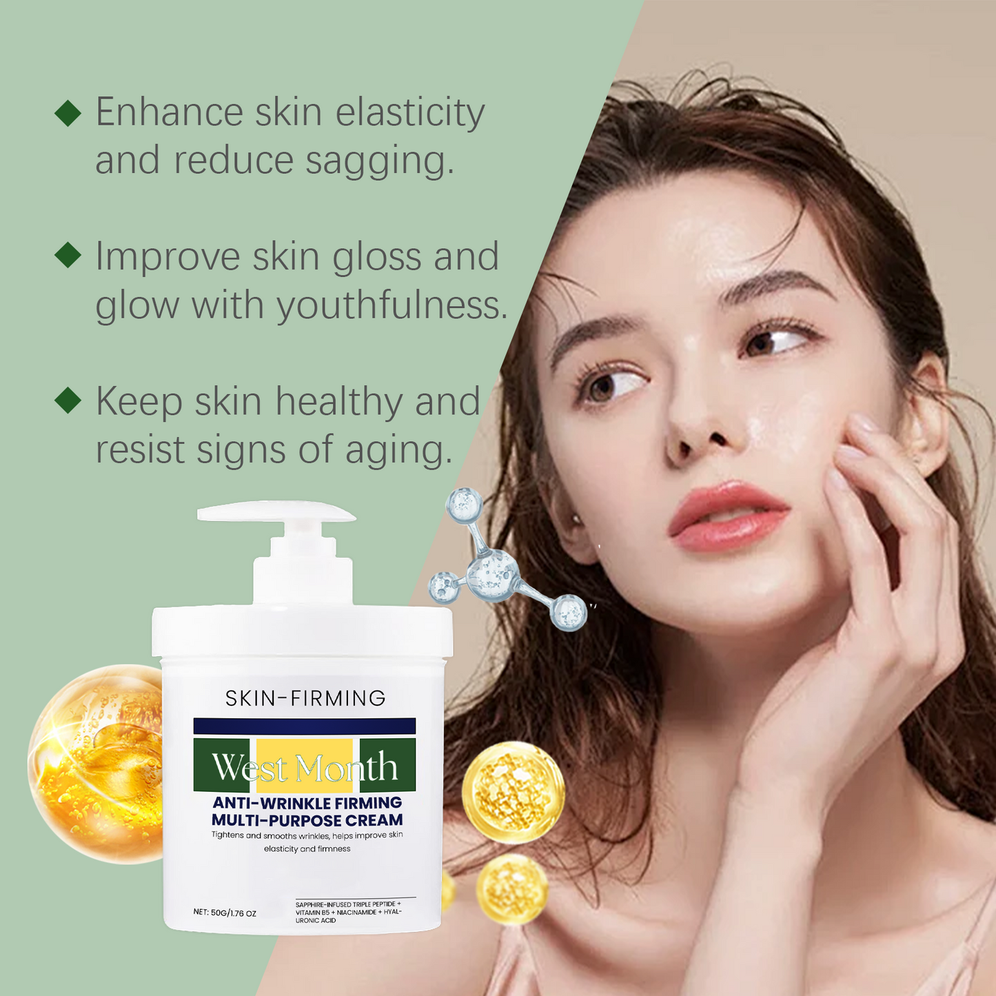 Hydrating & Firming Face Repair Gentle Moisturizing & Brightening Skin Hydrating & Moisturizing Cream - Korvel