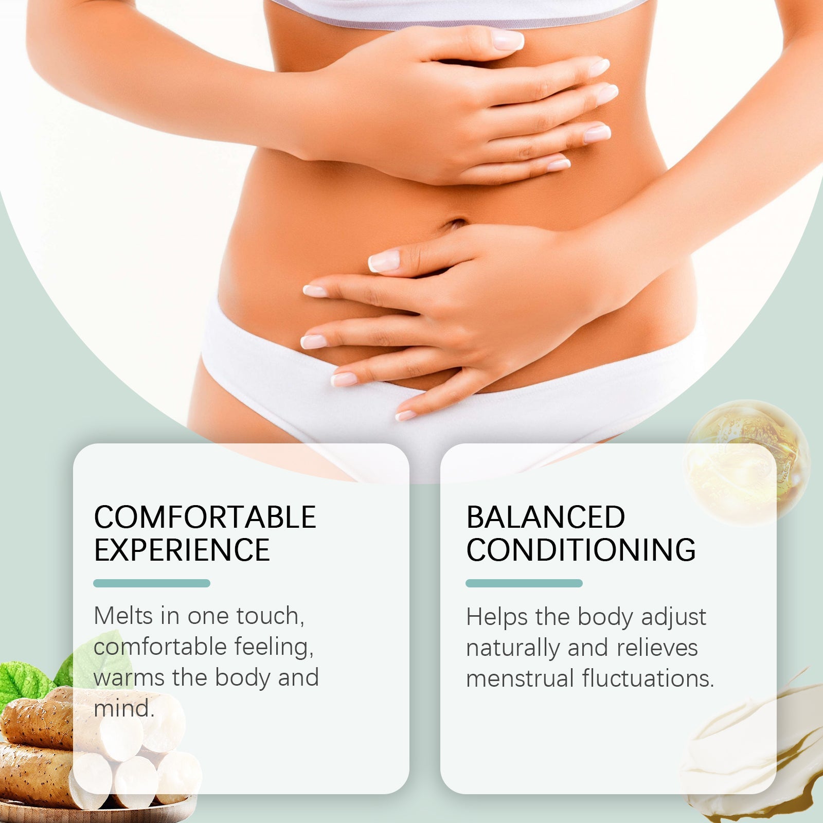 Menstrual Relief Ointment, Relieve Women's Menstrual Stomach Pain Acupoint Care Ointment - Korvel