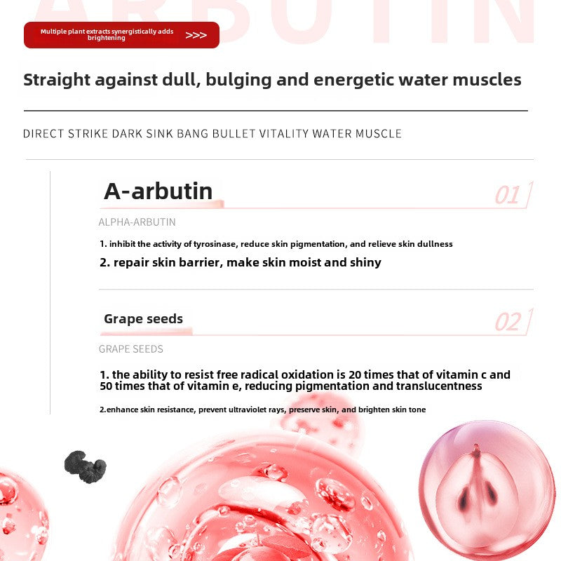 Bearberry Extract Mask: Elastic, Brightening, Spot-Fading, Niacinamide Hydrating, and Moisturizing Facial Mask - Korvel