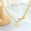 Collar de Pendiente de Corazón de Acero de Titanio