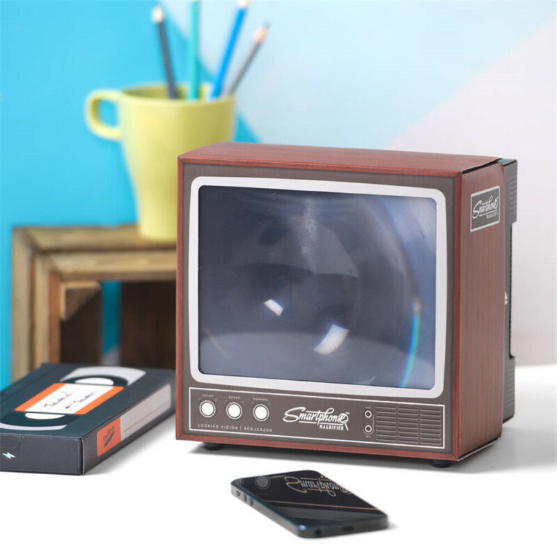 Retro TV Phone Screen Video DIY Enlarger Amplifier Magnifier Retro TV Appearance - Korvel