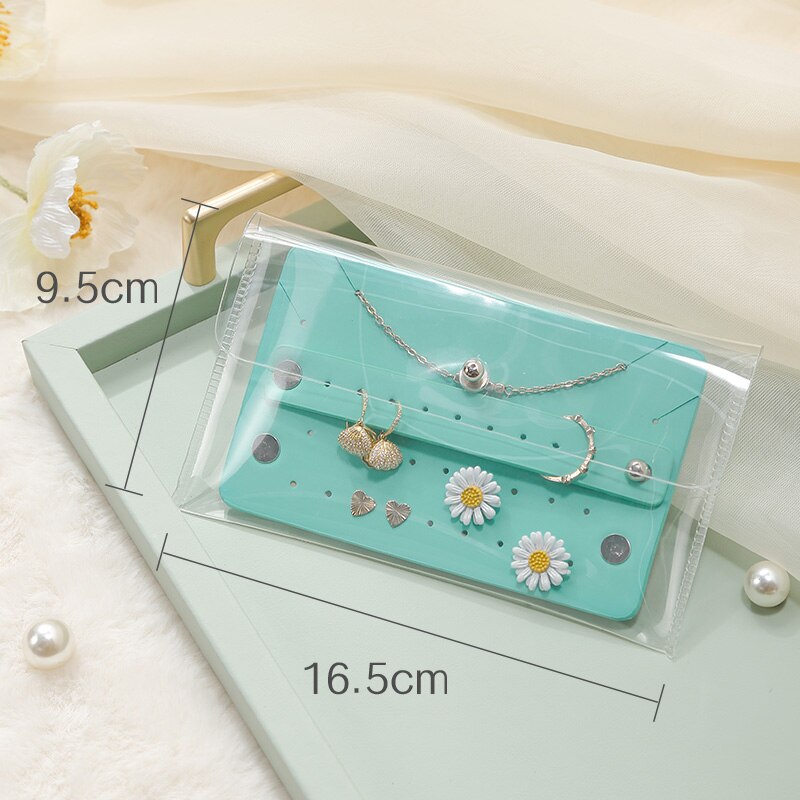 Mini Travel Jewelry Organizer Bag Clear TPU Gift Display Portable Storage Packaging Case Girl Earrings Jewellery Organizer Bags - Korvel