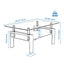 White Coffee Table Clear Coffee Table Modern Side Center Tables for Living Room Living Room Furniture - Korvel