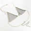 Women's sexy and simple imitation pearl woven chest chain set, new creative fishing net waist chain - Korvel
