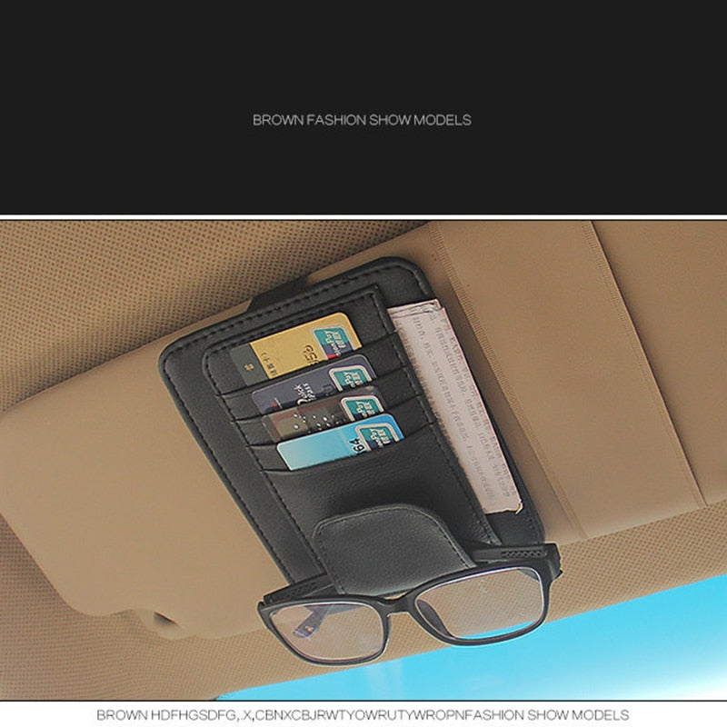 IKSNAIL Car Sun Visor Organizer for Bills, Cards, and More