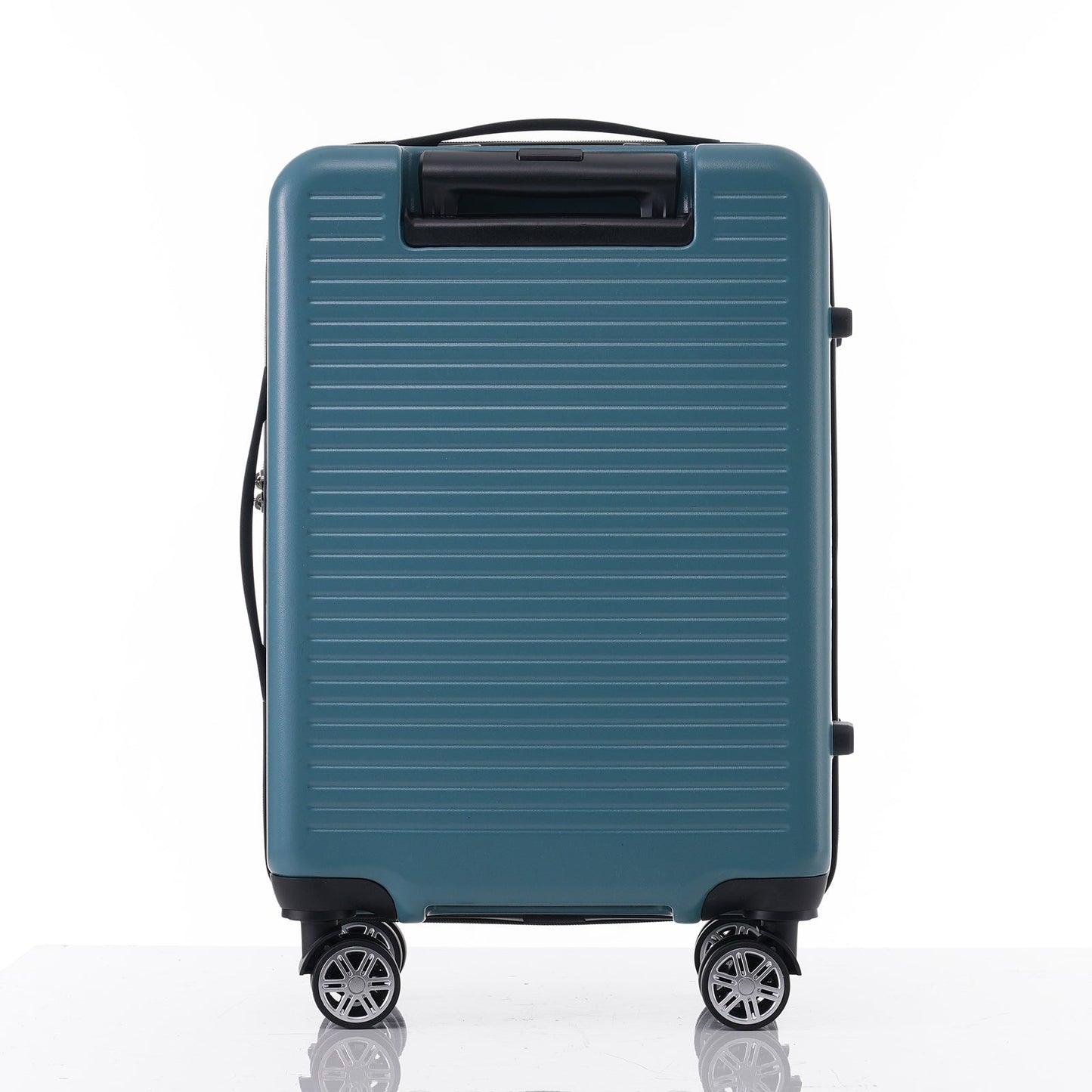 Carry-on Luggage 20 Inch Front Open Luggage Lightweight Suitcase with Front Pocket and USB Port, 1 Portable Carrying Case  Blue - Korvel