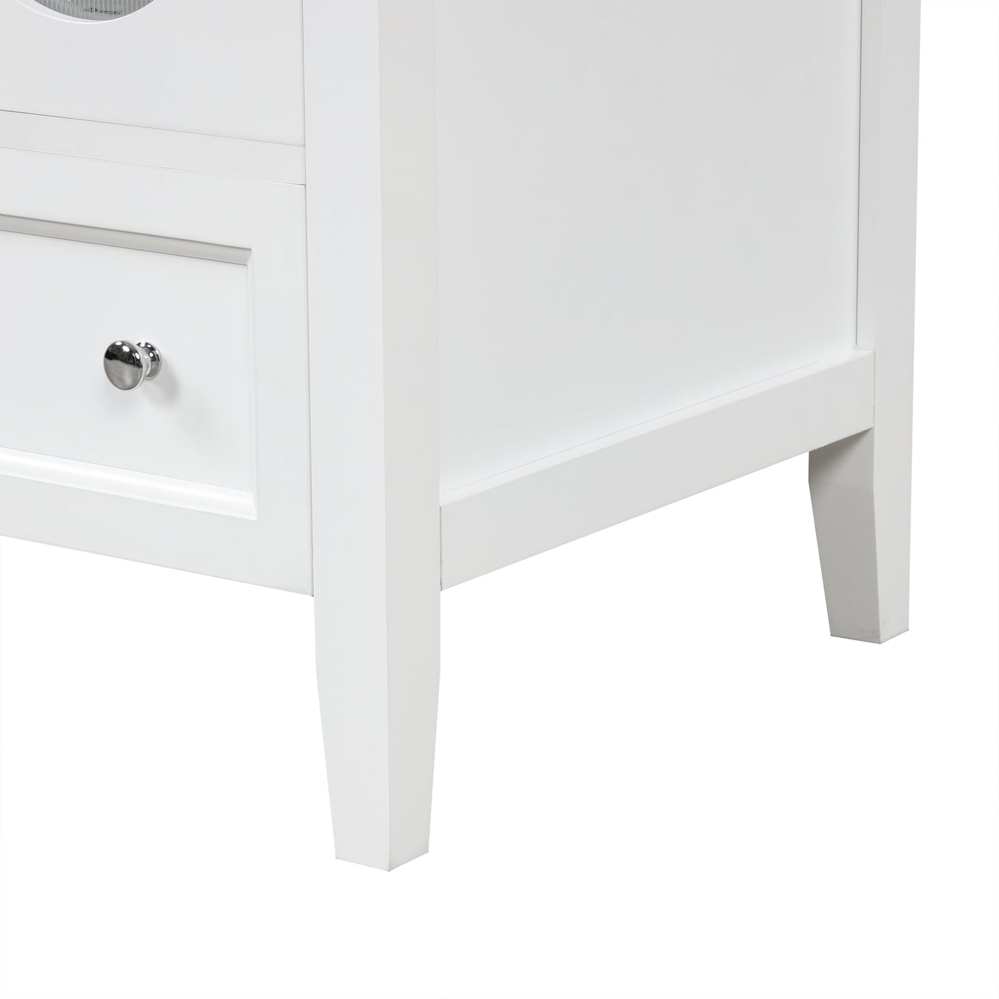 Meuble de salle de bain blanc de 24" avec lavabo et rangement