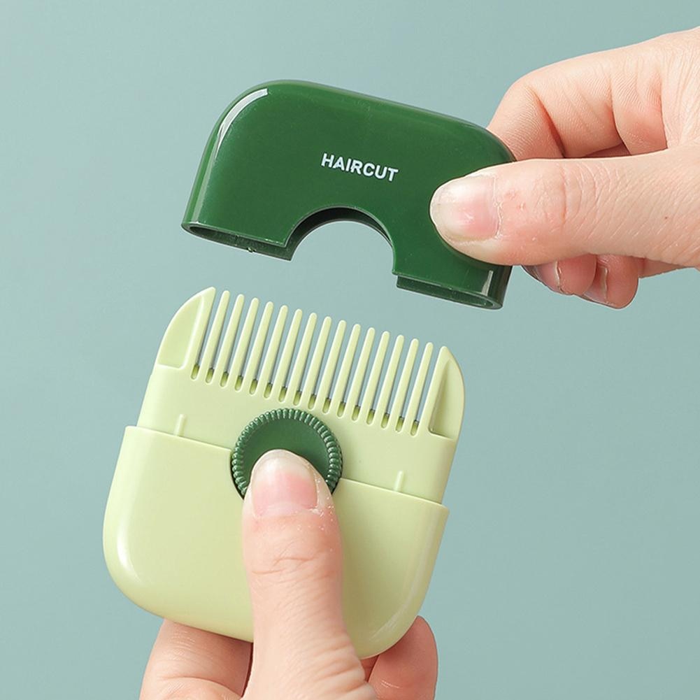 2 In 1 Hair Trimmer Bangs Trimmer  Mini Manual Hair Trimmer Comb Hair Razor Comb Cutter Portable Hair Cutting Comb Haircut Tool - Korvel