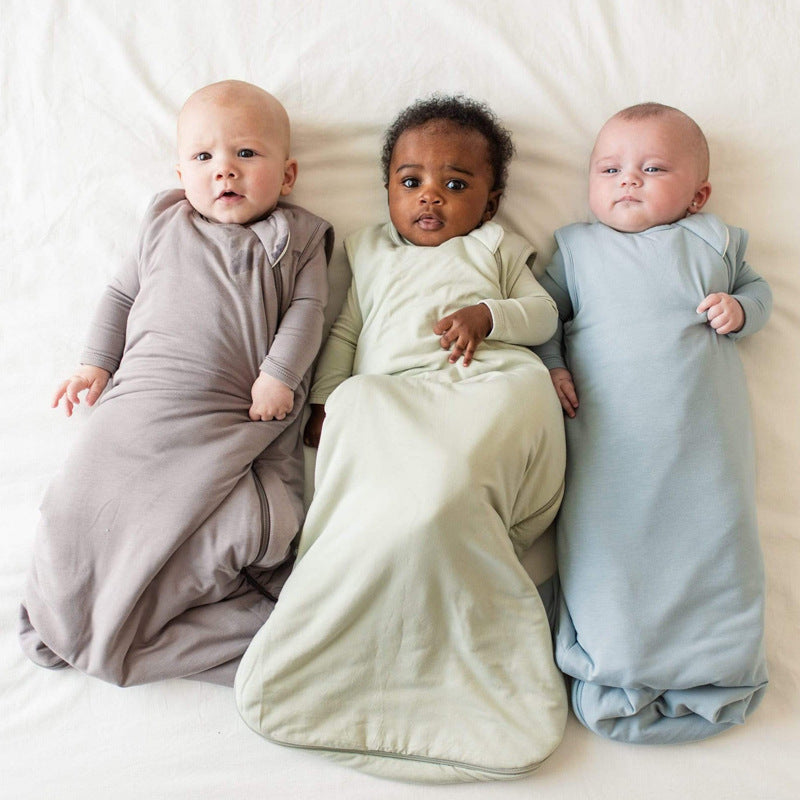 Sac de couchage pour bébé en fibre de bambou premium - Toutes saisons