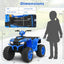 24V Kids Ride-On Electric ATV - Blue